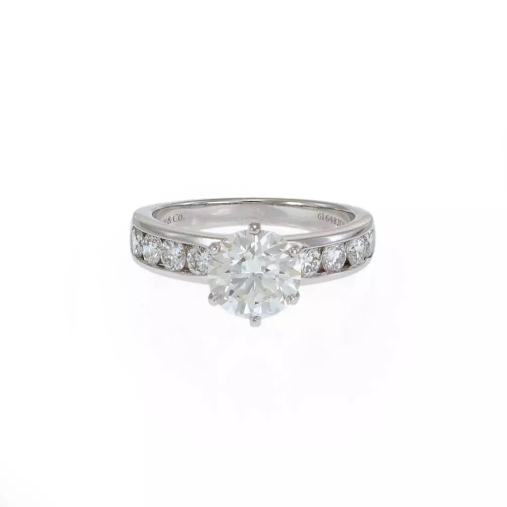 TIFFANY & CO. SOLITAIRE RING PLATINUM DIAMOND 2.62CT GIA CERT. & PAPERS: TIFFANY & CO. SOLITAIRE RING PLATINUM DIAMOND 2.62CT GIA CERT. & PAPERS TIFFANY & CO. SOLITAIRE RING PLATINUM DIAMOND 2.62CT GIA CERT. & PAPERS Tiffany & Co. 2.62ct Diamond Platinum Engagement Ring GI