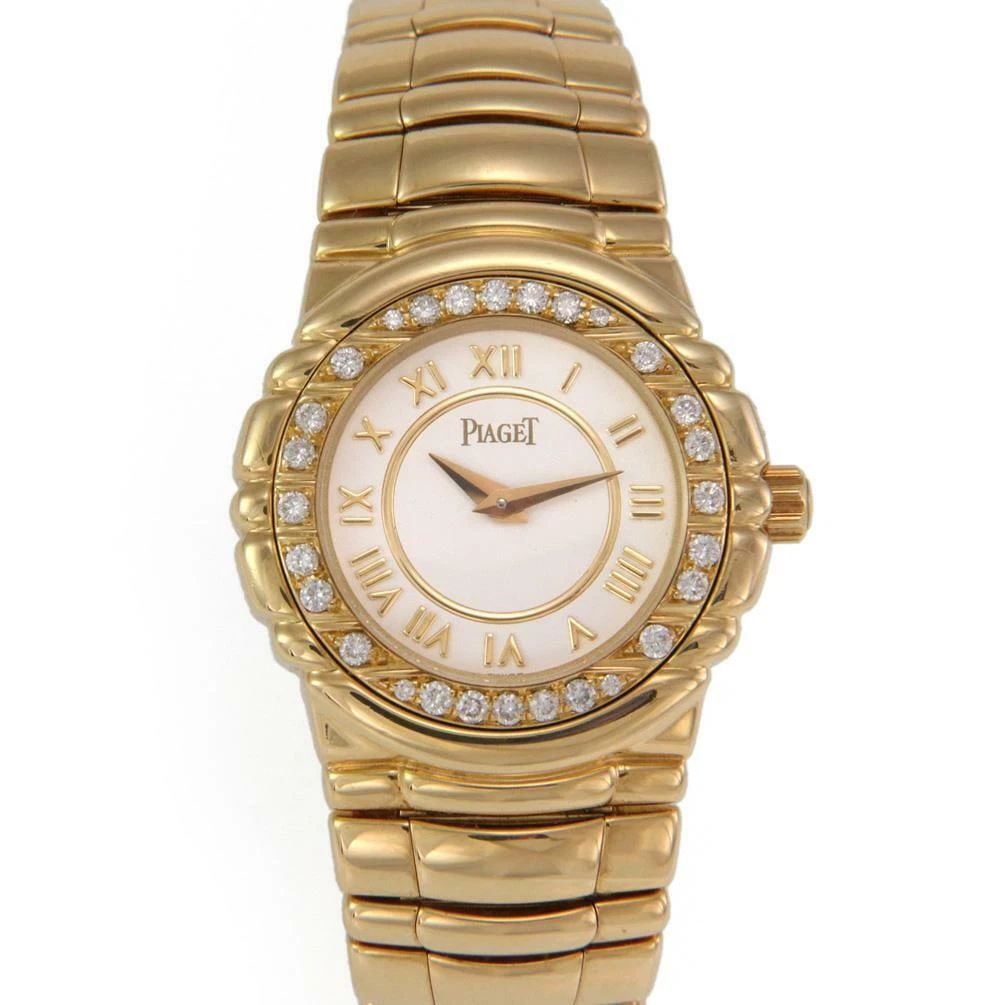PIAGET TANAGRA DIAMOND 18K YELLOW GOLD LADIES QUARTZ WATCH 16033 (1 of 2)