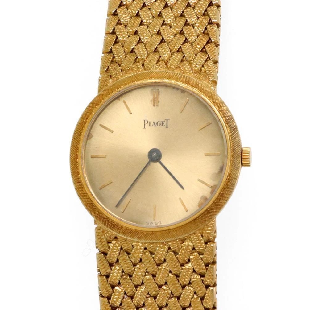 PIAGET VINTAGE 18K YELLOW GOLD HAND WIND LADIES WRISTWATCH: PIAGET VINTAGE 18K YELLOW GOLD HAND WIND LADIES WRISTWATCH PIAGET VINTAGE 18K YELLOW GOLD HAND WIND LADIES WRISTWATCH Piaget Vintage 18k Yellow Gold Hand Wind Ladies Wristwatch Description This is an