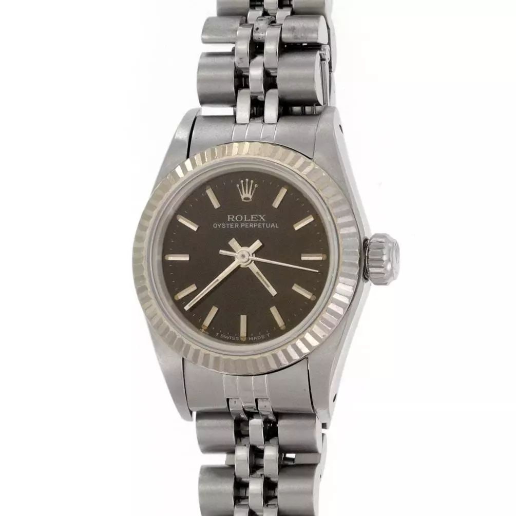 ROLEX OYSTER STAINLESS STEEL AUTOMATIC LADIES WRISTWATCH 67194: ROLEX OYSTER STAINLESS STEEL AUTOMATIC LADIES WRISTWATCH 67194 ROLEX OYSTER STAINLESS STEEL AUTOMATIC LADIES WRISTWATCH 67194 Rolex Oyster Stainless Steel Automatic Ladies Wristwatch 67194 Description