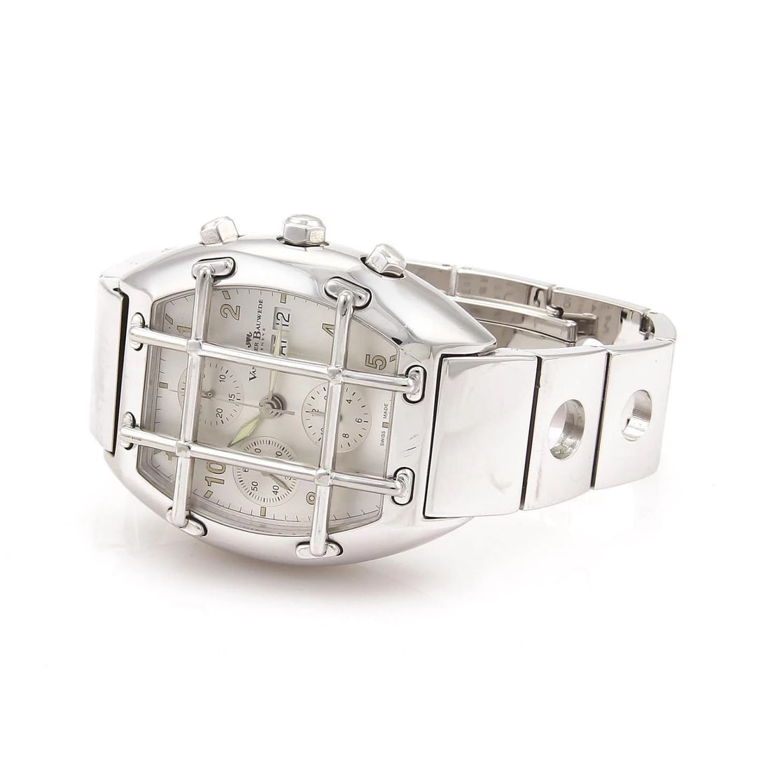 MEN'S WATCH VAN DER BAUWEDE 800 SILVER MAGNUM AUTOMATIC CAL.35 QUARTERBACK (1 of 2)