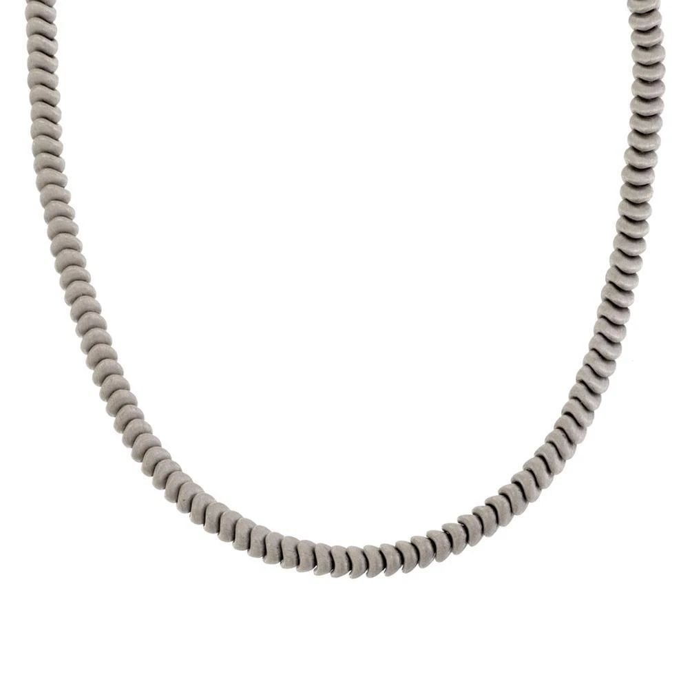 CHIAMPESAN SAPPHIRE 18K WHITE GOLD FANCY LINK NECKLACE (1 of 2)