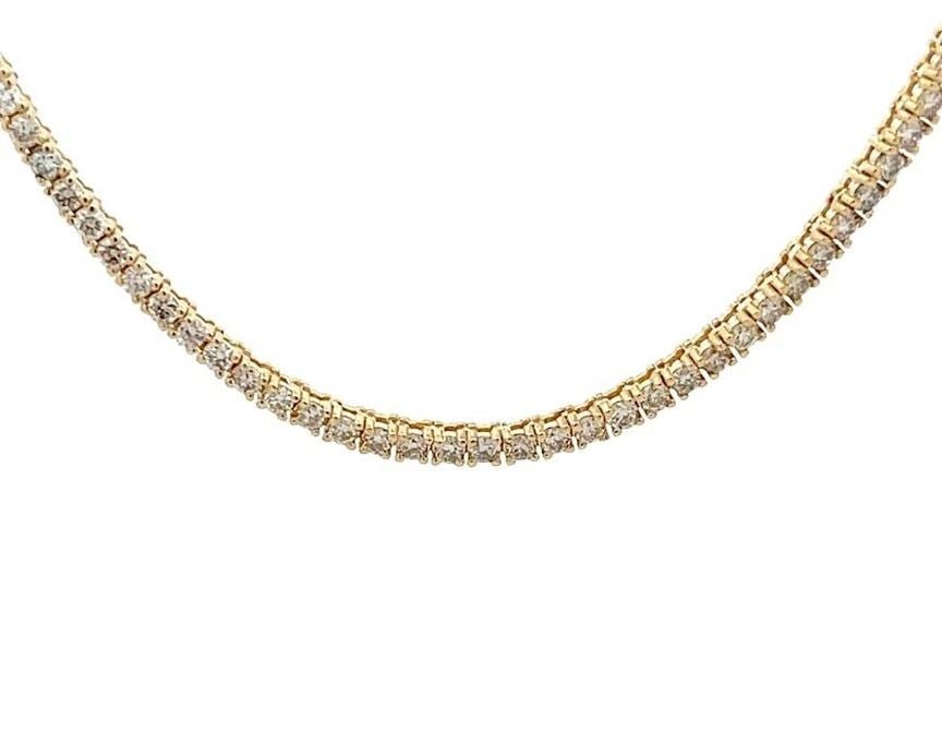 NEW 3.00CT DIAMOND 14K YELLOW GOLD 2MM WIDE LINE TENNIS NECKLACE: NEW 3.00CT DIAMOND 14K YELLOW GOLD 2MM WIDE LINE TENNIS NECKLACE NEW 3.00CT DIAMOND 14K YELLOW GOLD 2MM WIDE LINE TENNIS NECKLACE This is a BRAND NEW elegant diamond necklace is crafted from 14k yello