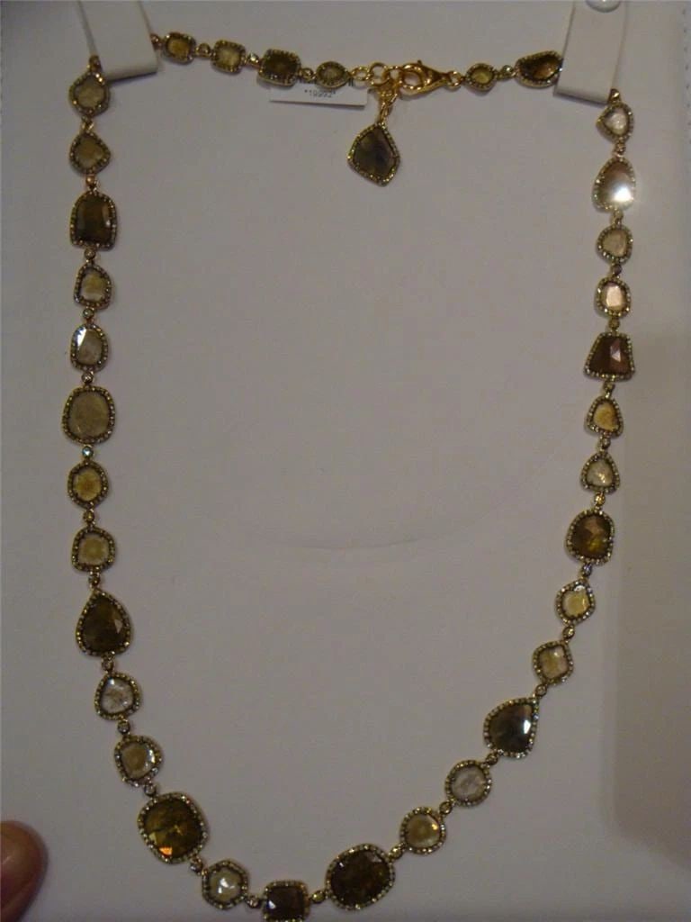 18KT GOLD FANCY YELLOW DIAMOND NECKLACE APPR 25CTS! (1 of 2)