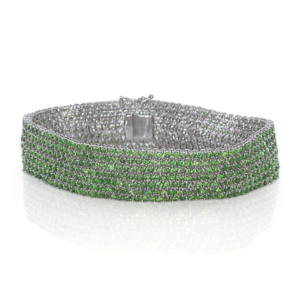 18KT 16CT TSAVORITE BRACELET (1 of 2)