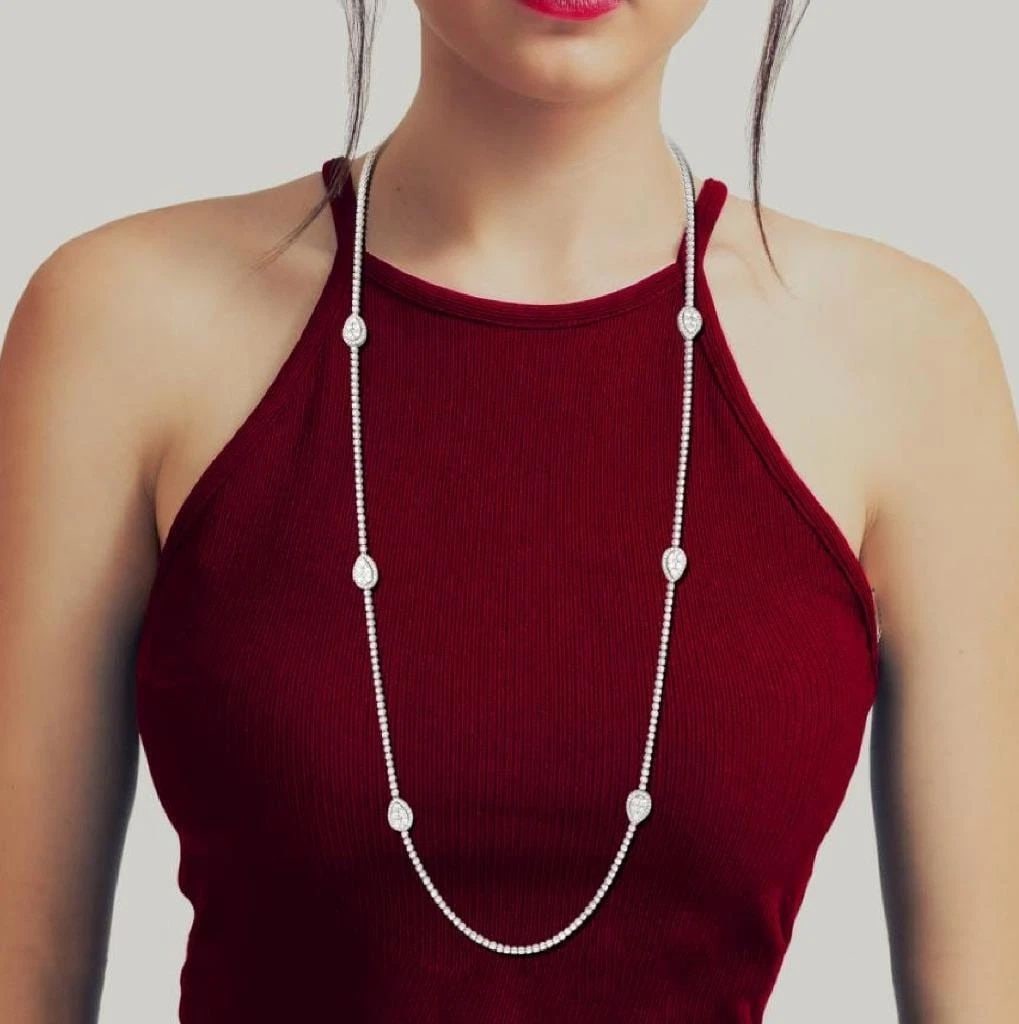 18KT 10CT DIAMOND NECKLACE (1 of 2)