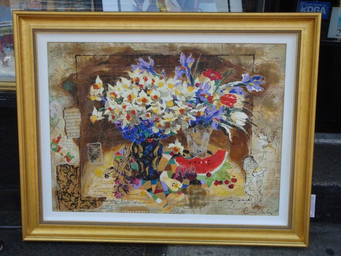 DELUXE FRAMED MIXED MEDIA PAINTING ALEXANDER WISSOTZKY: DELUXE FRAMED MIXED MEDIA PAINTING ALEXANDER WISSOTZKY BUY NOW B4 IT GOES!! RARE DELUXE FRAMED MIXED MEDIA PAINTING ALEXANDER WISSOTZKY Search Last Call