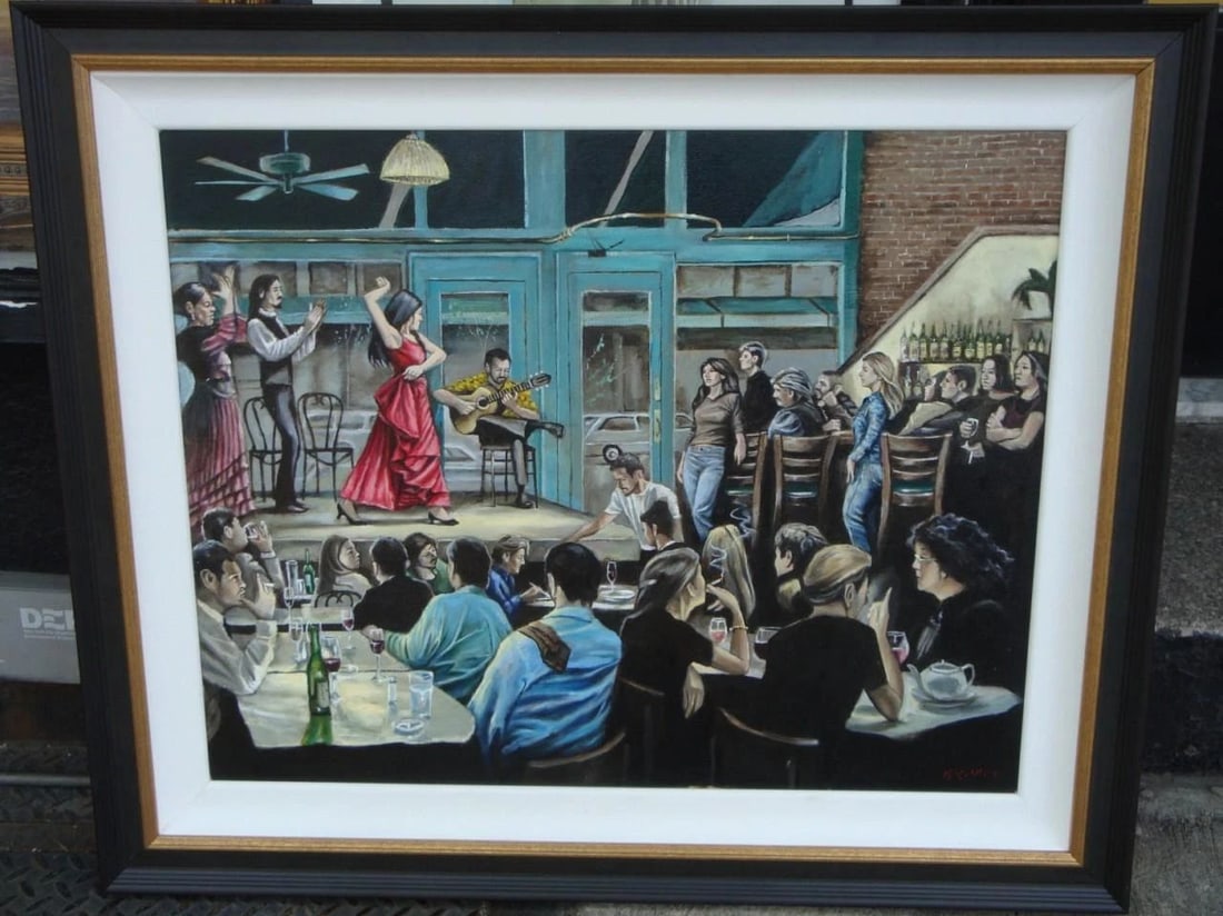 ORIG NOVECENTO FLAMENCO NEW YORK CITY PAINTING HARRY MCCORMICK!!!!!: ORIG NOVECENTO FLAMENCO NEW YORK CITY PAINTING HARRY MCCORMICK!!!!! ORIG NOVECENTO FLAMENCO NEW YORK CITY PAINTING HARRY MCCORMICK!!!!! ORIG NOVECENTO FLAMENCO NEW YORK CITY PAINTING HARRY MCCORMICK!!