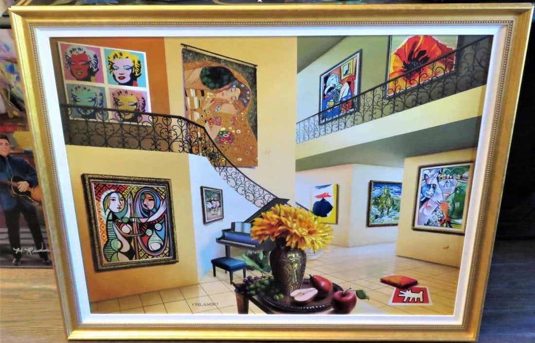 PAINTING ORLANDO FEATURING CHAGALL PICASSO KLIMT O'KEEFE (1 of 2)