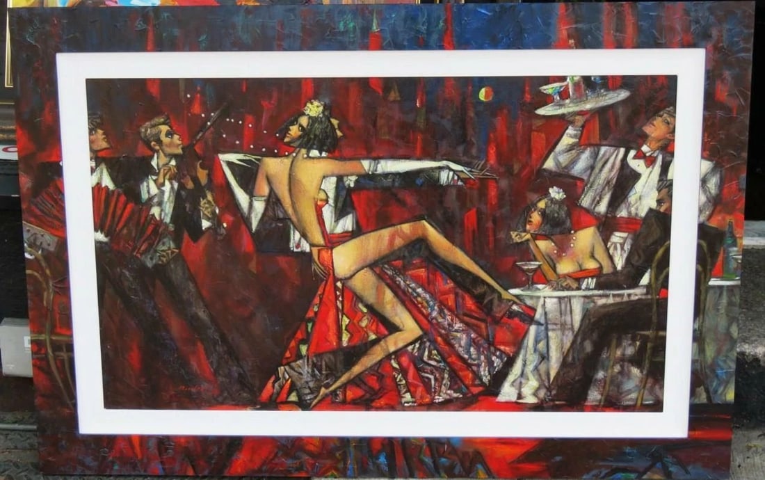 ORIG XLG DLX ROMANCE DANCE PAINTING HANDPAINT FRAME ANDREI PROTSOUK RUSSIAN: ORIG XLG DLX ROMANCE DANCE PAINTING HANDPAINT FRAME ANDREI PROTSOUK RUSSIAN ORIG XLG DLX ROMANCE DANCE PAINTING HANDPAINT FRAME ANDREI PROTSOUK RUSSIAN ORIG XLG DLX ROMANCE DANCE PAINTING HANDPAINT FR