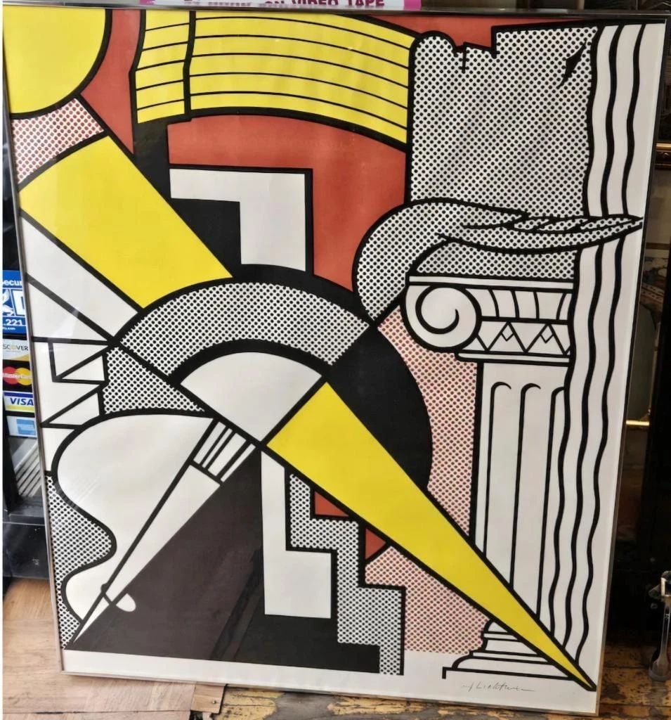 IMPORTANT FRAMED ORIGINAL SIGNED ROY LICHTENSTEIN (1923-1997) LITHOGRAPH: IMPORTANT FRAMED ORIGINAL SIGNED ROY LICHTENSTEIN (1923-1997) LITHOGRAPH The Following Item we are Offering is AN EXTREMELY VERY RARE EXQUISITE LARGE DELUXE ORIGINAL HANDSIGNED ROY LICHTENSTEIN (Am Li