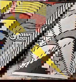 IMPORTANT FRAMED ORIGINAL SIGNED ROY LICHTENSTEIN (1923-1997) LITHOGRAPH: IMPORTANT FRAMED ORIGINAL SIGNED ROY LICHTENSTEIN (1923-1997) LITHOGRAPH The Following Item we are Offering is AN EXTREMELY VERY RARE EXQUISITE LARGE DELUXE ORIGINAL HANDSIGNED ROY LICHTENSTEIN (Am Li