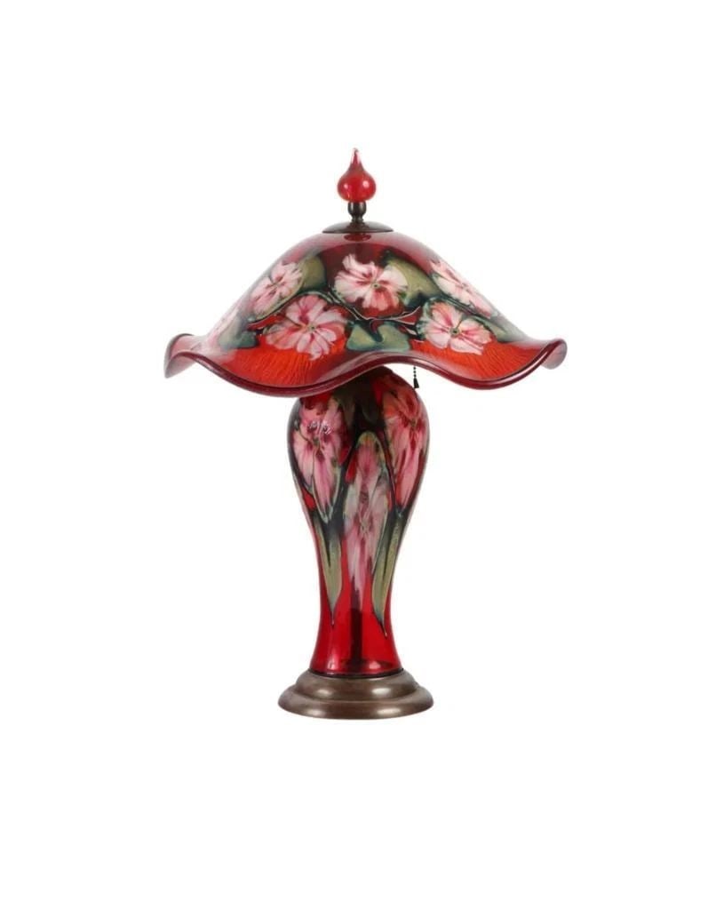 LOVELY LARGE HEAVY PRIVATE ESTATE CHARLES LOTTON PAINTED FLOWER LAMP: LOVELY LARGE HEAVY PRIVATE ESTATE CHARLES LOTTON PAINTED FLOWER LAMP LAST CALL, LAST CHANCE!!! LIQUIDATION CLEARANCE!!! The Following Item we are offering is this Beautiful Rare Charles G. Lotton (Ame