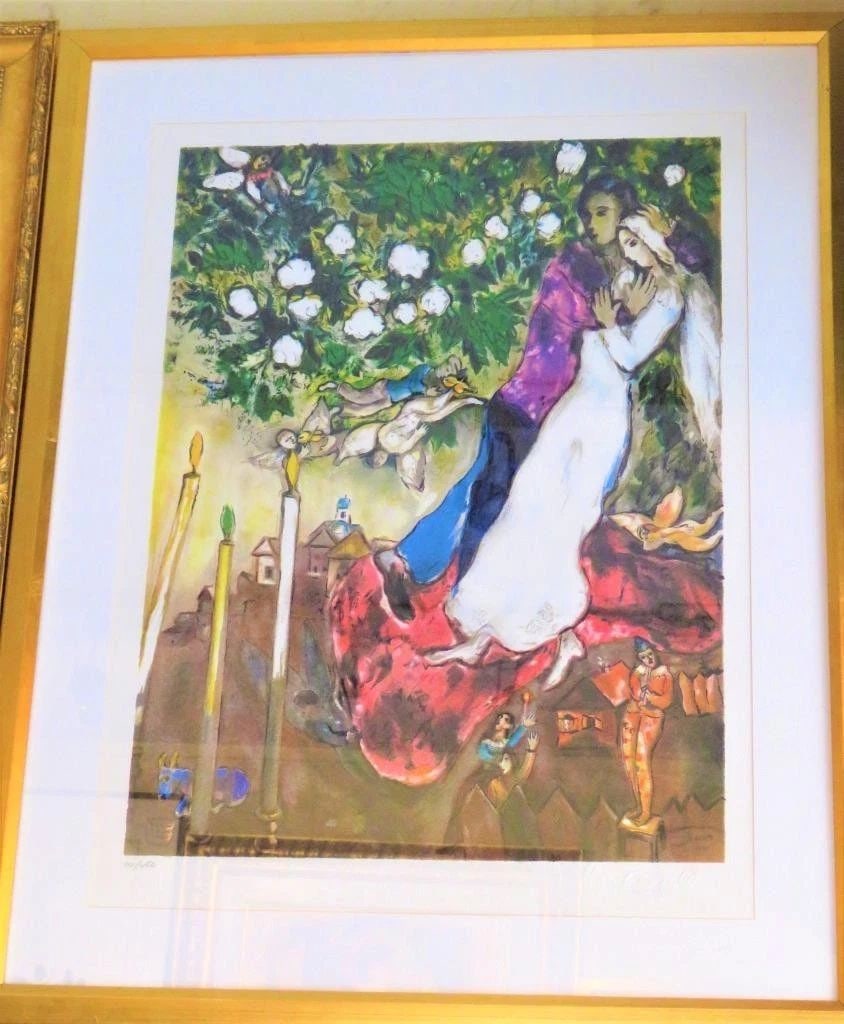 MARC CHAGALL PARIS LITHOGRAPH NUMBERED WEDDING MARRIAGE (1 of 1)