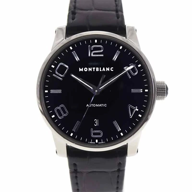 MONTBLANC TIMEWALKER U0105812 MEN'S WATCH: MONTBLANC TIMEWALKER U0105812 MEN'S WATCH MONTBLANC TIMEWALKER Item Description Brand: MONTBLANC Model: U0105812 Product name: Timewalker Material: Case: Stainless steel Bracelet: Leather Dial: Black