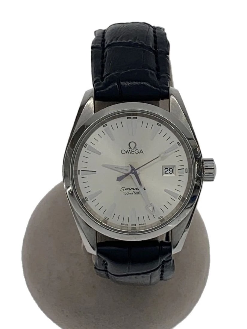 OMEGA SEAMASTER AQUA TERRA QUARTZ MEN'S WATCH: OMEGA SEAMASTER AQUA TERRA QUARTZ MEN'S WATCH OMEGA SEAMASTER AQUA TERRA QUARTZ MEN'S WATCH Item Description Condition: Used (B) Slight signs of wear Product Details Model Number: - Color: Silver Mate