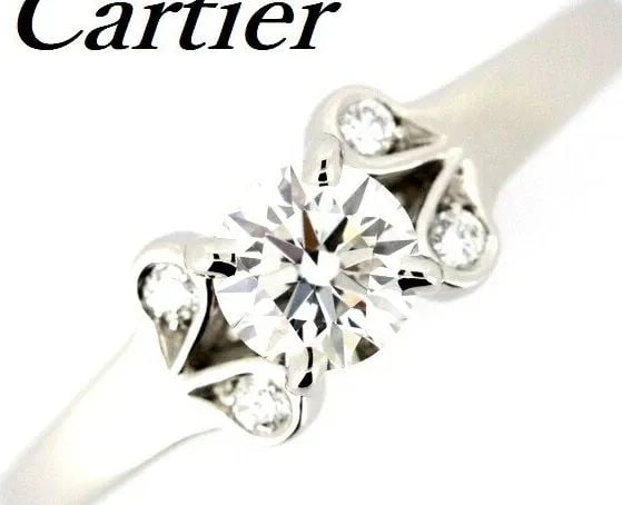 CARTIER BALLERINA DIAMOND 0.35CT PT950 #46 US SIZE NO. 3.5-4 RING PREOWNED: CARTIER BALLERINA DIAMOND 0.35CT PT950 #46 US SIZE NO. 3.5-4 RING PREOWNED Item Description Description of Item Weight: 0.35ct Color: E Clarity: VVS1 Cut: Excellent, Polish: Excellent, Symmetry: Excel
