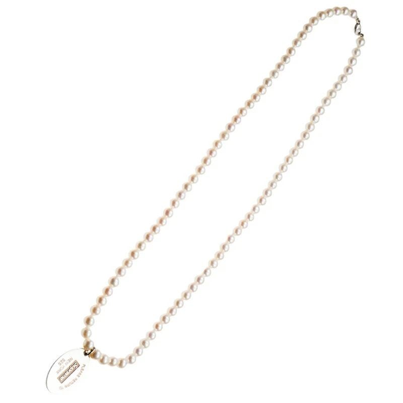 TIFFANY & CO. SUPREME FRESHWATER PEARL SV925 L:51CM NECKLACE PRE OWNED: TIFFANY & CO. SUPREME FRESHWATER PEARL SV925 L:51CM NECKLACE PRE OWNED TIFFANY & CO. SUPREME FRESHWATER PEARL SV925 L:51CM NECKLACE PRE OWNED Item Description Description of Item size 51cm Pearl 5.5-6