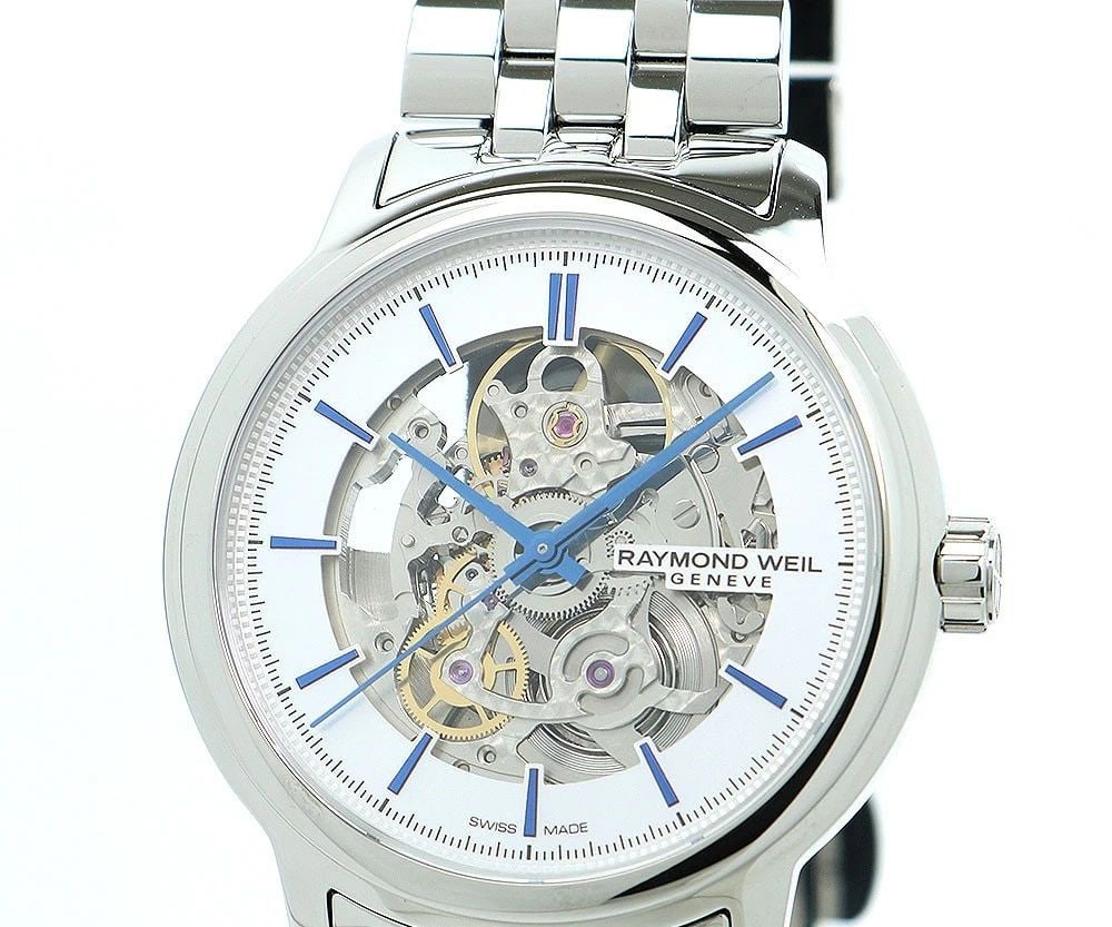 RAYMOND WEIL MAESTRO SKELETON 2215-ST-65001 MEN'S WATCH: RAYMOND WEIL MAESTRO SKELETON 2215-ST-65001 MEN'S WATCH RAYMOND WEIL MAESTRO SKELETON 2215-ST-65001 MEN'S WATCH Item Description Brand Name: RAYMOND WEIL Series/Model Name: MAESTRO SKELETON Model Numb