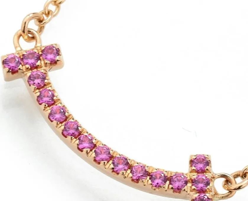 TIFFANY & CO. T SMILE PINK SAPPHIRE LENGTH 46CM K18PG NECKLACE PRE OWNED B1004: TIFFANY & CO. T SMILE PINK SAPPHIRE LENGTH 46CM K18PG NECKLACE PRE OWNED B1004 TIFFANY & CO. T SMILE PINK SAPPHIRE LENGTH 46CM K18PG NECKLACE PRE OWNED B1004 Item Description [Brand] TIFFANY & Co. [Pr
