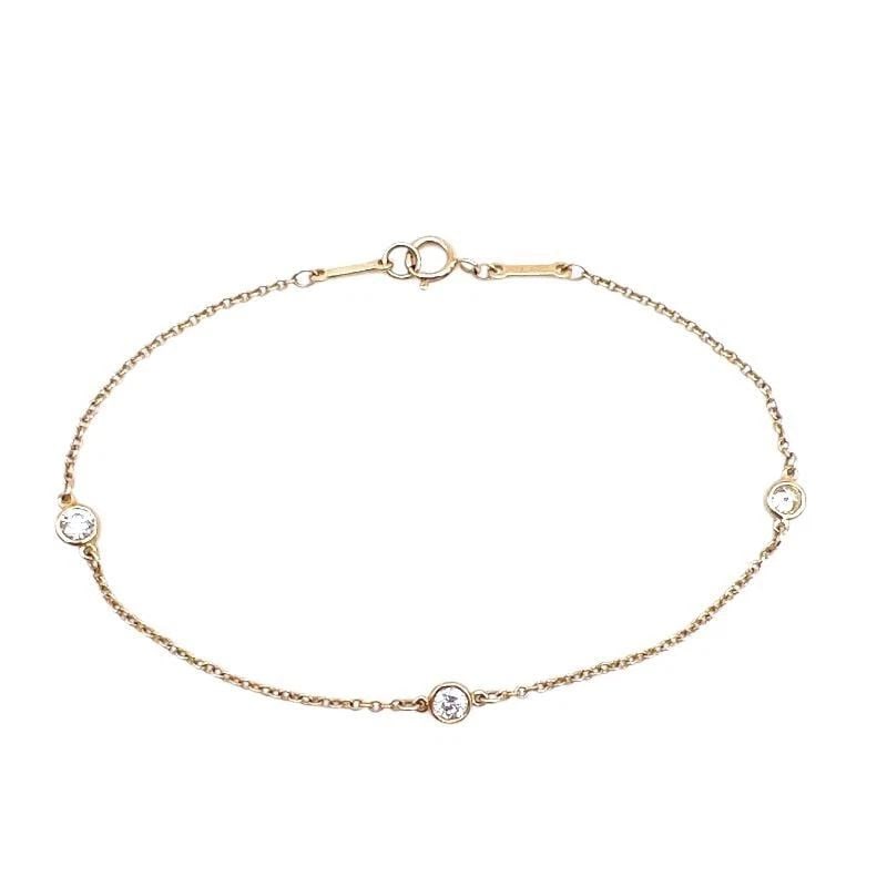 TIFFANY & CO. BY THE YARD 750 GOLD LENGTH 16CM BRACELET PRE OWNED (1 of 2)