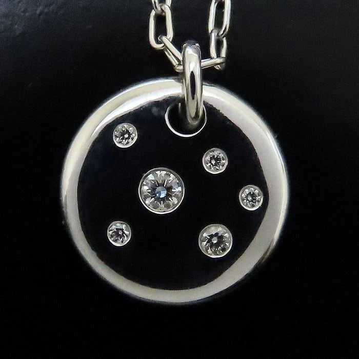 TIFFANY & CO. DOTS DIAMOND K18 WHITE GOLD L:41CM NECKLACE PRE OWNED: TIFFANY & CO. DOTS DIAMOND K18 WHITE GOLD L:41CM NECKLACE PRE OWNED TIFFANY & CO. DOTS DIAMOND K18 WHITE GOLD L:41CM NECKLACE PRE OWNED Item Description Description of Item material K18WG White Gold s