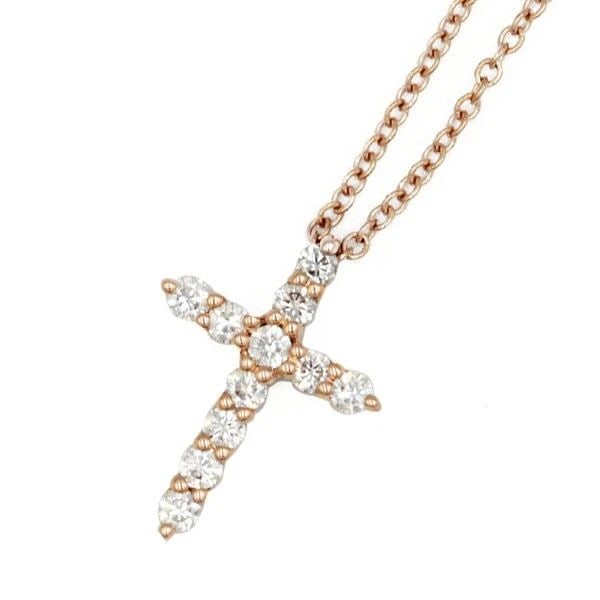 TIFFANY & CO. SMALL CROSS DIAMOND NECKLACE 750PG 40CM 2.3G WOMEN'S Y1130: TIFFANY & CO. SMALL CROSS DIAMOND NECKLACE 750PG 40CM 2.3G WOMEN'S Y1130 Item Description Product Name: Small Cross Diamond NecklaceCondition: A Rank / Minor scratches, but in very good condition*No n