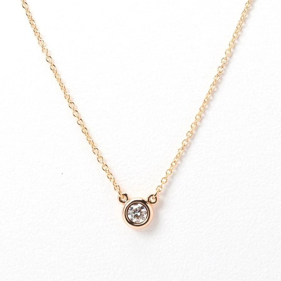 TIFFANY & CO. BY THE YARD DIAMOND K18PG LENGTH 41.5CM NECKLACE PRE OWNED: TIFFANY & CO. BY THE YARD DIAMOND K18PG LENGTH 41.5CM NECKLACE PRE OWNED Item Description Brand: TIFFANY & Co. Model: BY THE YARD Color: Pink gold/clear Material: K18PG/diamond Other detailsK18 pink g