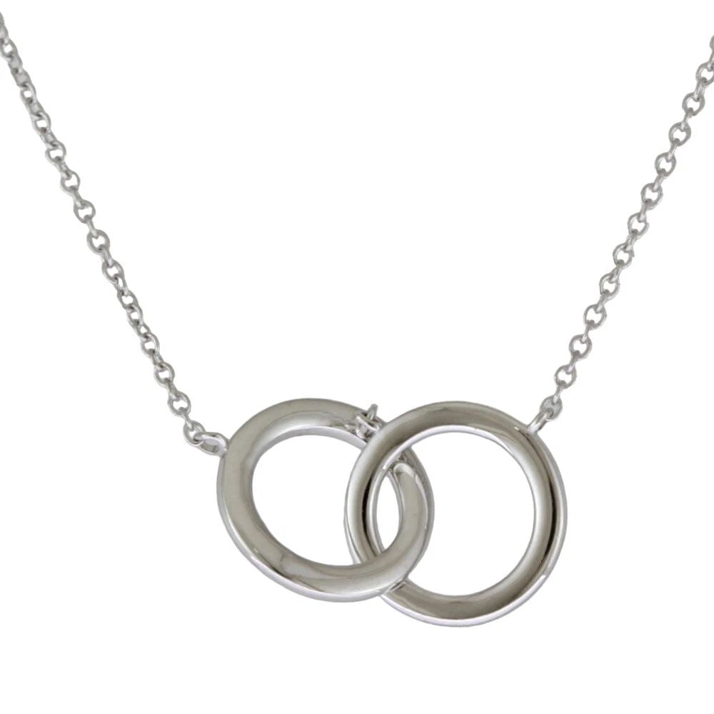 TIFFANY & CO. INTERLOCKING DIAMOND K18WG L:41CM NECKLACE PRE OWNED (1 of 2)