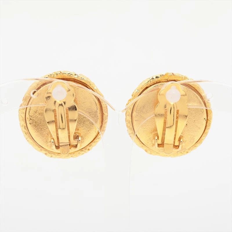 CHANEL 93P 1993 LAVA COCO MARK GOLD WS15759 EARRINGS (1 of 2)