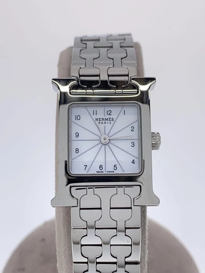 HERMES H WATCH QUARTZ HH1.110 WOMEN'S WATCH: HERMES H WATCH QUARTZ HH1.110 WOMEN'S WATCH Item Description Condition: Used, Grade BSlight signs of wear.Product Description:Dial: WhiteAccessories: NoneCondition Details: This is a pre-owned item wi