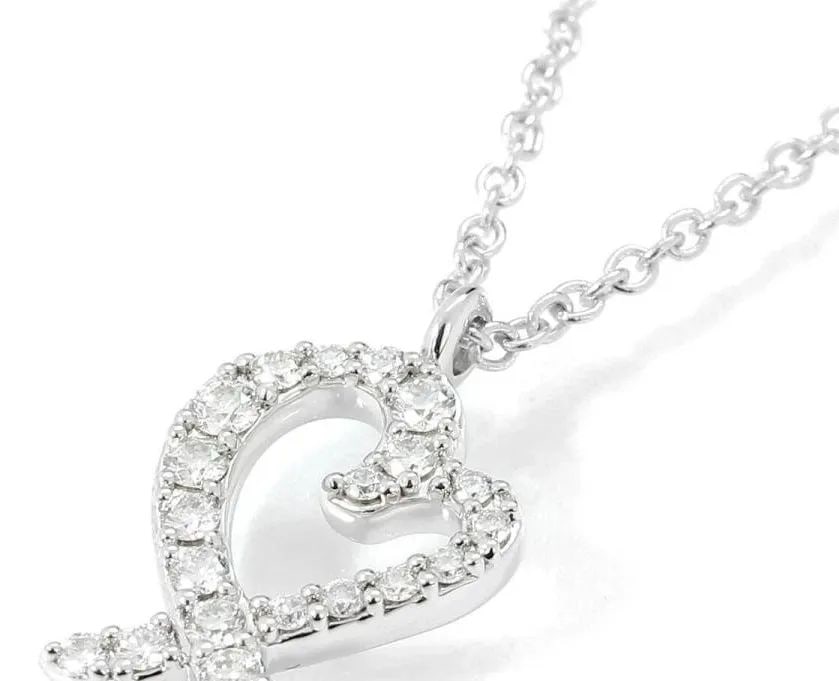 TIFFANY & CO. PICASSO LOVING HEART DIAMOND LENGTH 41CM NECKLACE PRE OWNED B0928 (1 of 2)