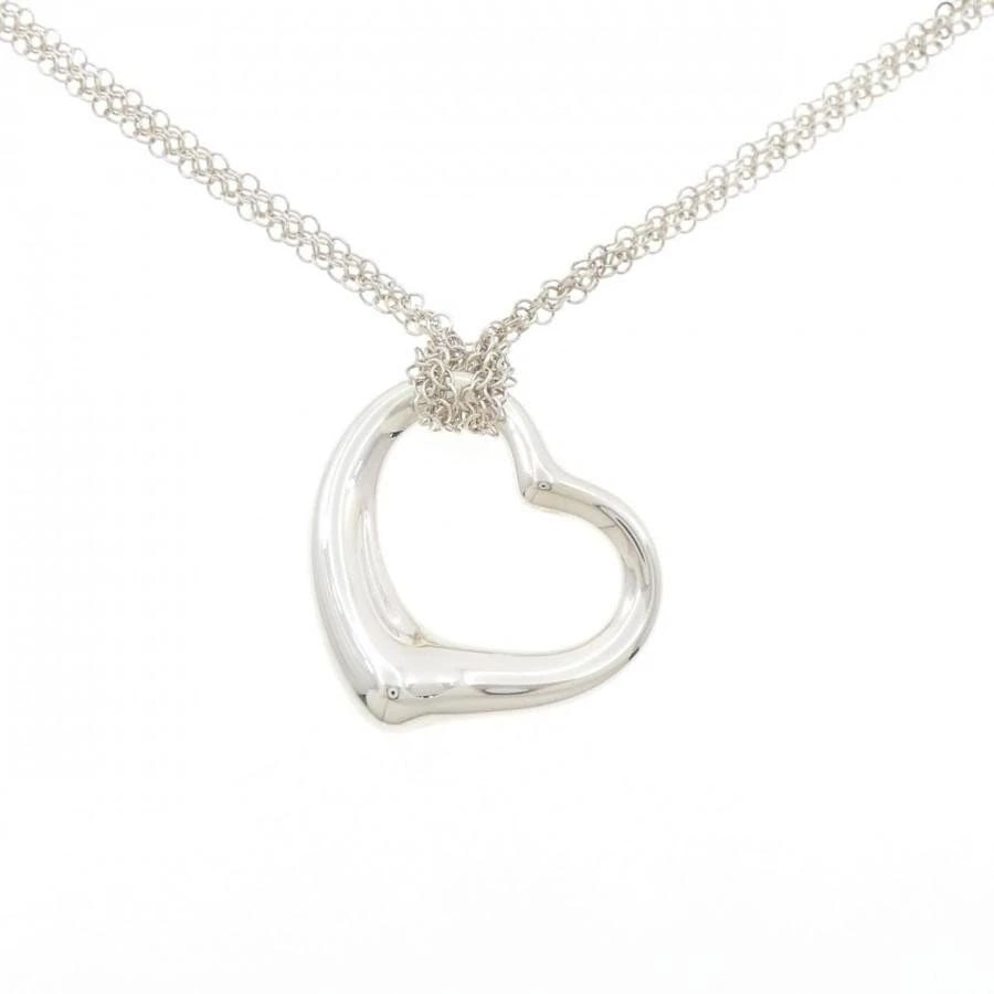TIFFANY & CO. OPEN HEART 925 SILVER LENGTH 64CM LADIES NECKLACE PRE OWNED B0927 (1 of 2)