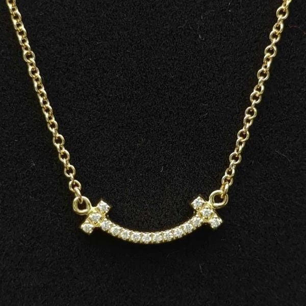 TIFFANY & CO. T SMILE MINI DIAMOND K18YG LENGTH 45CM NECKLACE PRE OWNED: TIFFANY & CO. T SMILE MINI DIAMOND K18YG LENGTH 45CM NECKLACE PRE OWNED TIFFANY & CO. T SMILE MINI DIAMOND K18YG LENGTH 45CM NECKLACE PRE OWNED Item Description [Brand] Tiffany & Co. [Product Name] T