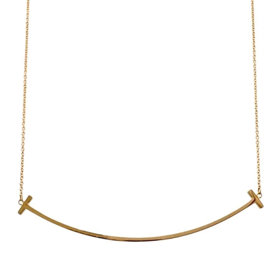 TIFFANY & CO. T SMILE K18 PINK GOLD LENGTH 46CM UNISEX NECKLACE PRE OWNED B0928: TIFFANY & CO. T SMILE K18 PINK GOLD LENGTH 46CM UNISEX NECKLACE PRE OWNED B0928 TIFFANY & CO. T SMILE K18 PINK GOLD LENGTH 46CM UNISEX NECKLACE PRE OWNED Item Description ?Brand: Tiffany & Co. ?Suitab