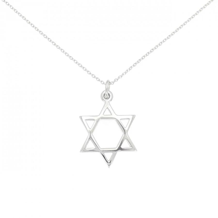 TIFFANY & CO. STAR OF DAVID K18WG LENGTH 47CM UNISEX NECKLACE PRE OWNED: TIFFANY & CO. STAR OF DAVID K18WG LENGTH 47CM UNISEX NECKLACE PRE OWNED TIFFANY & CO. STAR OF DAVID K18WG LENGTH 47CM UNISEX NECKLACE PRE OWNED Item Description Brand/Manufacturer Tiffany & Co. Produc