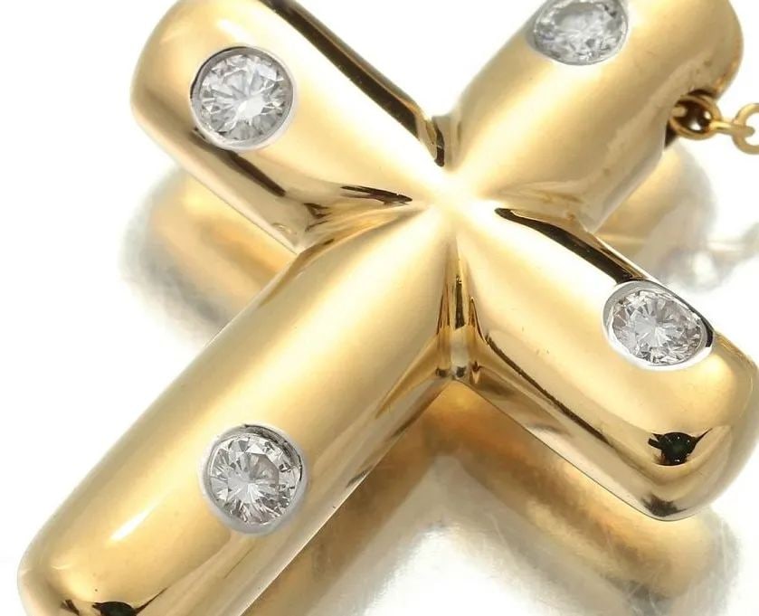 TIFFANY & CO. DOTS CROSS DIAMOND K18YG LENGTH 41CM NECKLACE PRE OWNED: TIFFANY & CO. DOTS CROSS DIAMOND K18YG LENGTH 41CM NECKLACE PRE OWNED TIFFANY & CO. DOTS CROSS DIAMOND K18YG LENGTH 41CM NECKLACE PRE OWNED Item Description [Brand] TIFFANY & Co. [Product Name] Tiffan