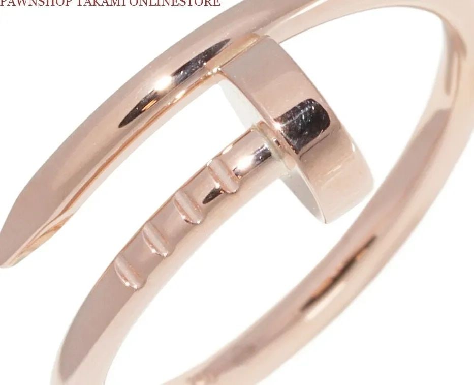 CARTIER K18PG JUSTE ANKLE RING B42258, #48 US SIZE NO. 4.5-5 RING PREOWNED: CARTIER K18PG JUSTE ANKLE RING B42258, #48 US SIZE NO. 4.5-5 RING PREOWNED Item Description Description of Itembrand CartierModel number B42258size Ring size: #48 (US Size No. 4.5-5)Length: 7.7mmThick