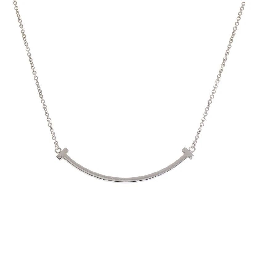 TIFFANY & CO. T SMILE SMALL K18 WHITE GOLD LENGTH 45CM NECKLACE PRE OWNED B0925: TIFFANY & CO. T SMILE SMALL K18 WHITE GOLD LENGTH 45CM NECKLACE PRE OWNED B0925 TIFFANY & CO. T SMILE SMALL K18 WHITE GOLD LENGTH 45CM NECKLACE PRE OWNED Item Description Brand: TIFFANY & CO. Product