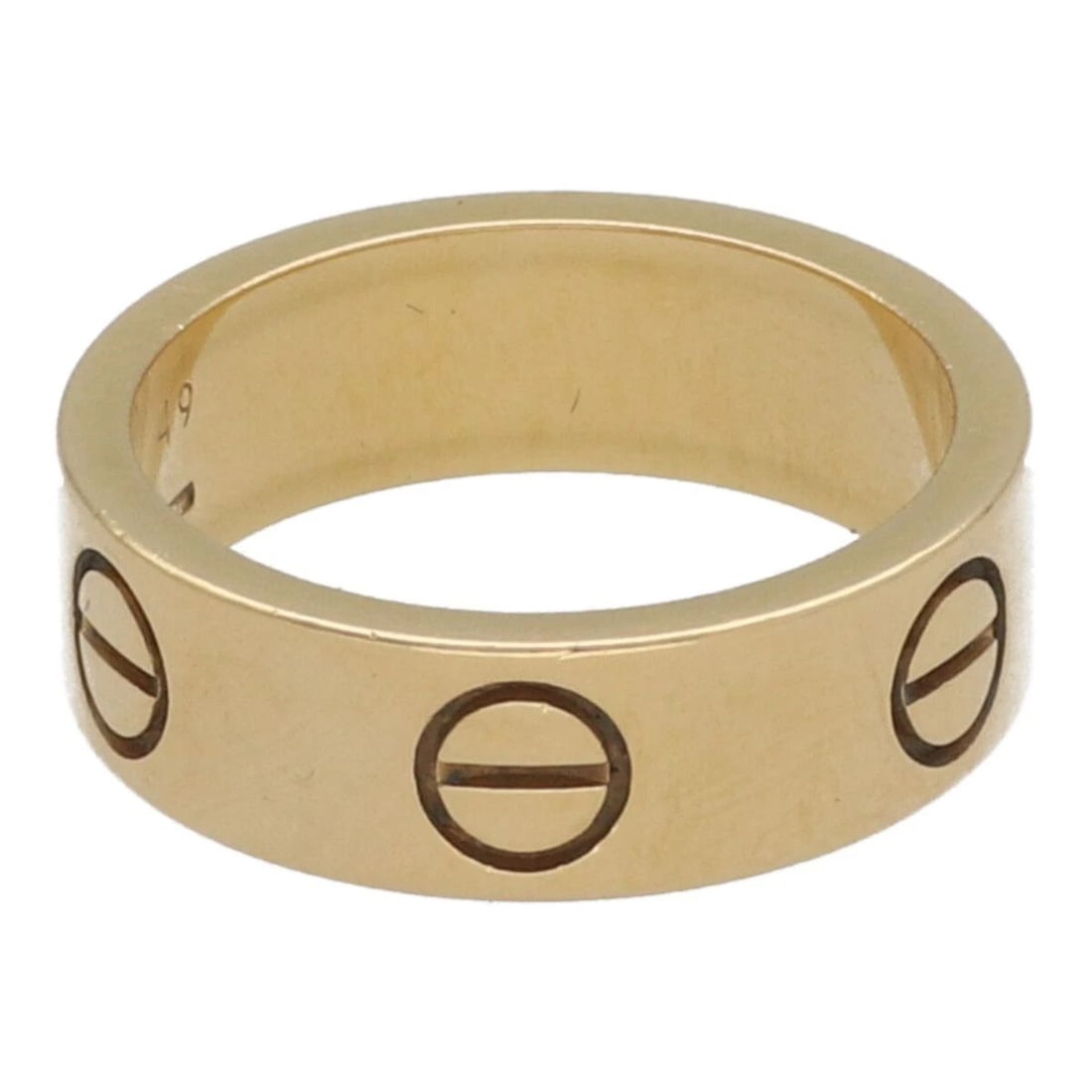 CARTIER LOVE RING 49 US SIZE NO. 5 B4084649 K18YG RING: CARTIER LOVE RING 49 US SIZE NO. 5 B4084649 K18YG RING CARTIER LOVE RING 49 US SIZE NO. 5 B4084649 K18YG RING Item Description Description of Item Brand: Cartier Product name: LOVE Ring Condition: scr