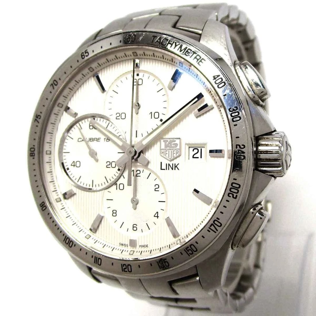 TAG HEUER MEN'S SPORTS WATCH CAT2011 LINK CHRONO: TAG HEUER MEN'S SPORTS WATCH CAT2011 LINK CHRONO TAG HEUER MEN'S SPORTS WATCH CAT2011 LINK CHRONO Item Description Manufacturer name tag heuer Series name LINK Model number CAT2011 Feature details aut