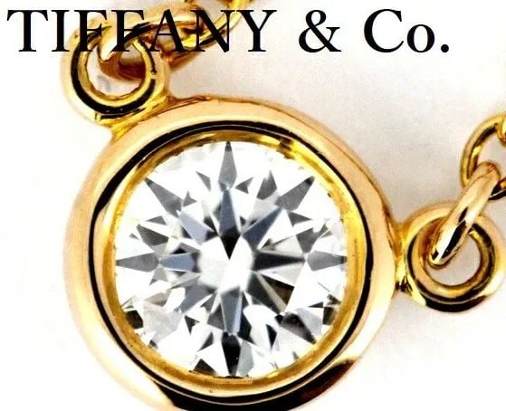 TIFFANY & CO. BY THE YARD DIAMOND 0.18CT F-VVS1-3EX NECKLACE K18PG 41.5CM Y1031: TIFFANY & CO. BY THE YARD DIAMOND 0.18CT F-VVS1-3EX NECKLACE K18PG 41.5CM Y1031 Item Description This is a diamond necklace from Tiffany By the Yard.It features a stunning center diamond.This diamond