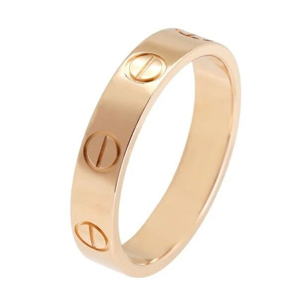 CARTIER LOVE SMALL MODEL K18 PINK GOLD US SIZE NO. 5 RING PRE OWNED (1 of 2)