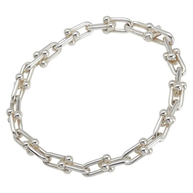 TIFFANY & CO. HARDWEAR LINK 925 SILVER LENGTH 19CM BRACELET PRE OWNED (1 of 2)