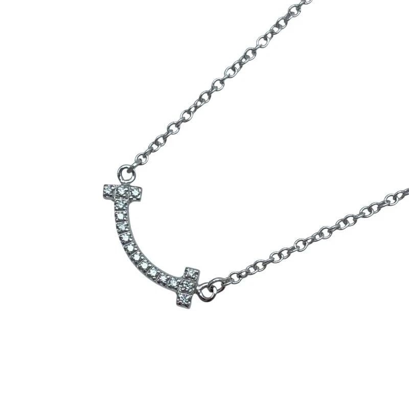 TIFFANY & CO. T SMILE DIAMOND K18WG LENGTH 45CM LADIES NECKLACE PRE OWNED B0921: TIFFANY & CO. T SMILE DIAMOND K18WG LENGTH 45CM LADIES NECKLACE PRE OWNED B0921 TIFFANY & CO. T SMILE DIAMOND K18WG LENGTH 45CM LADIES NECKLACE PRE OWNED Item Description Brand TIFFANY & CO. Product n