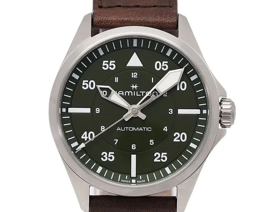 HAMILTON KHAKI AVIATION PILOT AUTOMATIC H70605560 MEN'S WATCH (1 of 2)