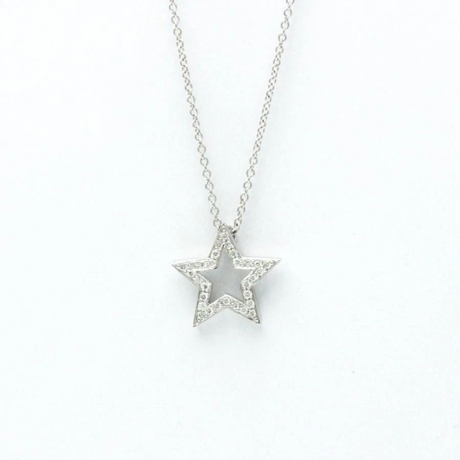 TIFFANY & CO. STAR PLATINUM DIAMOND LENGTH 40.5CM NECKLACE PRE OWNED (1 of 2)