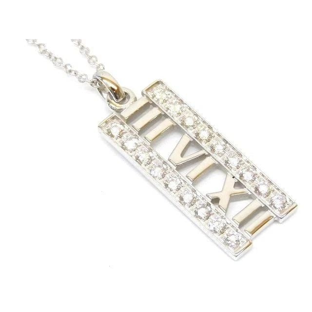 TIFFANY & CO. ATLAS OPEN DIAMOND K18WG LENGTH 41CM NECKLACE PRE OWNED: TIFFANY & CO. ATLAS OPEN DIAMOND K18WG LENGTH 41CM NECKLACE PRE OWNED TIFFANY & CO. ATLAS OPEN DIAMOND K18WG LENGTH 41CM NECKLACE PRE OWNED Item Description Brand : Tiffany & Co. [Size]: Top approxima