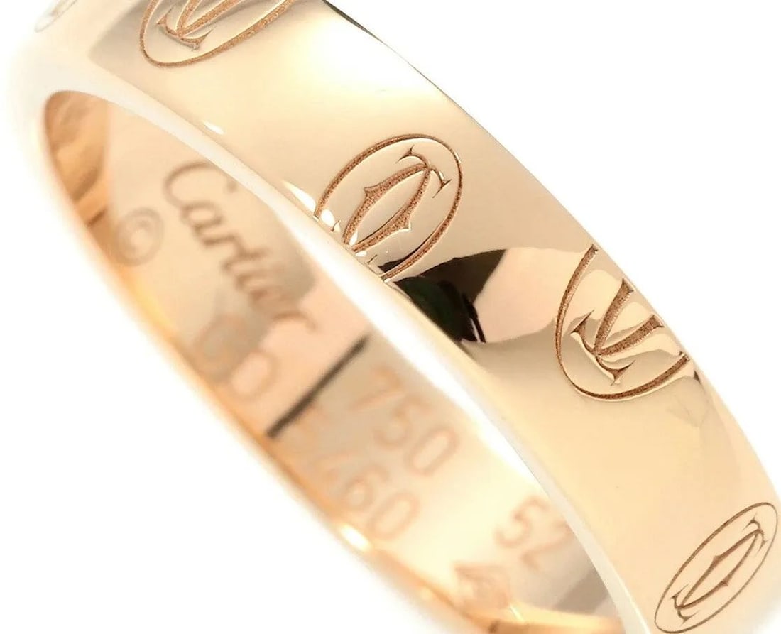 CARTIER HAPPY BIRTHDAY RING K18 PINK GOLD US SIZE NO. 6 RING PRE OWNED: CARTIER HAPPY BIRTHDAY RING K18 PINK GOLD US SIZE NO. 6 RING PRE OWNED Item Description Description of Item[Brand]Cartier[Collection]HAPPY BIRTHDAY[Product Name]Cartier Ring[Size]Ring Width: Approx. 3