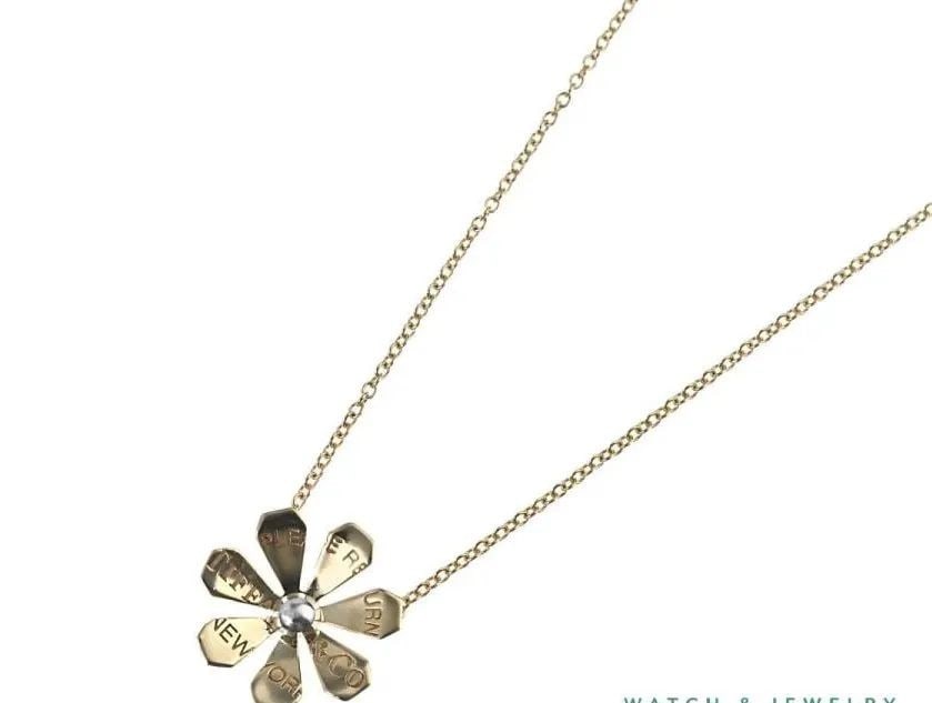 TIFFANY & CO. DAISY SILVER 925 K18YG LENGTH 47CM NECKLACE PRE OWNED (1 of 2)